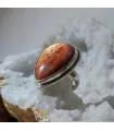 Bague artisanale argent pierre du soleil