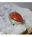 Bague artisanale argent pierre du soleil
