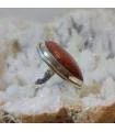 Bague artisanale argent pierre du soleil