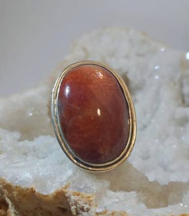 bague argent bijou Caen pierre du soleil