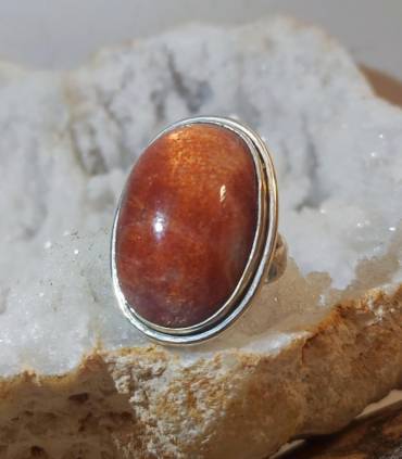 bague argent bijou Caen pierre du soleil