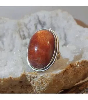 bague argent bijou Caen pierre du soleil