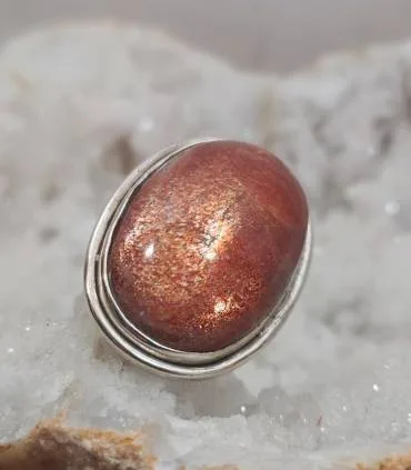 bague argent bijou Caen pierre du soleil