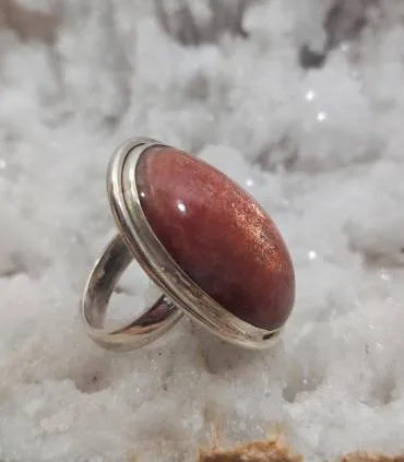 bague argent bijou Caen pierre du soleil