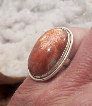bague argent bijou Caen pierre du soleil