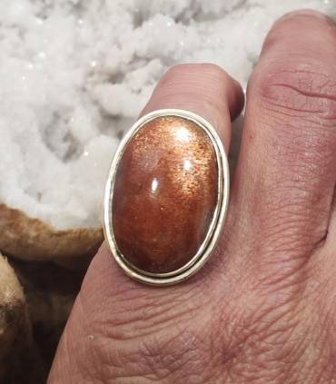bague argent bijou Caen pierre du soleil