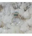 Bague "blue dream" en argent et larimar