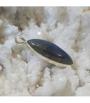 Pendentif Pravaahi – Argent 925 & Labradorite