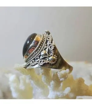 Bague Pravaal-Maya – Argent 925 & Labradorite