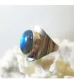 Bague Vasudha-Lekh – Argent 925 & Labradorite
