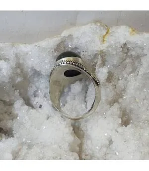 Bague Anya – Argent Labradorite