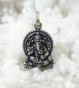 Pendentif argent Ganesh