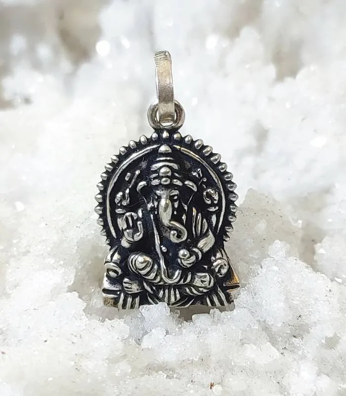 Pendentif argent Ganesh