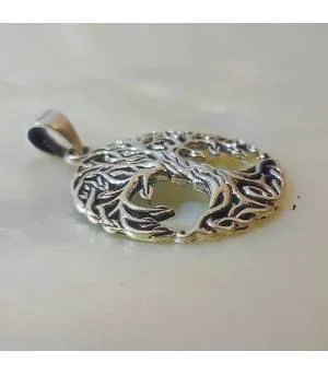 Pendentif bijoux argent Arbre de vie