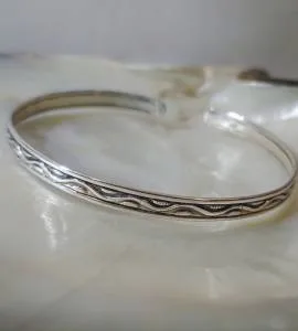 Bracelet jonc argent bijoux indiens