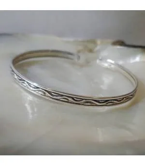 Bracelet jonc argent bijoux indiens