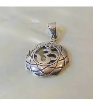 Pendentif argent aum bijou indien