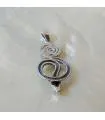 pendentif serpent en argent - Spiral Snake