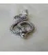pendentif serpent en argent - Spiral Snake