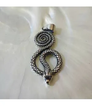 pendentif serpent en argent - Spiral Snake