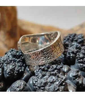 Bague argent ajustable perle d'eau douce