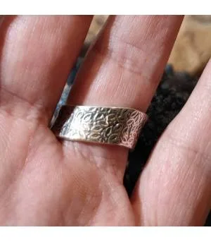 Bague ethnique argent labradorite verte