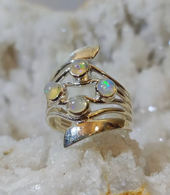 Bague Queen opale en argent