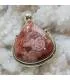 Pendentif crazy agate argent pierre naturelle