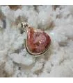 Pendentif crazy agate argent pierre naturelle