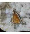 Pendentif corail fossilisé argent