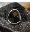 Bague argent tribale nacre naturelle