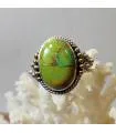 Bague ethnique argent turquoise Mohave