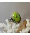 Bague ethnique argent turquoise Mohave