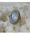 Bague Dhavalya – Argent 925 & Pierre de Lune