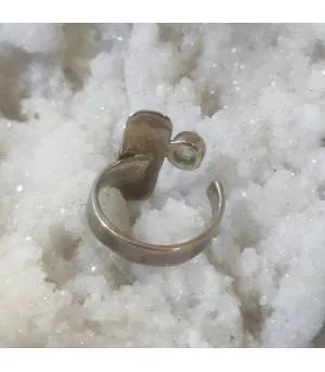 Bague Indumati – Argent 925 réticulé & Pierre de Lune