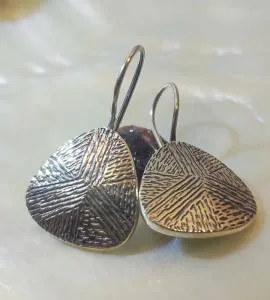 Boucles d'oreilles argent ethnique