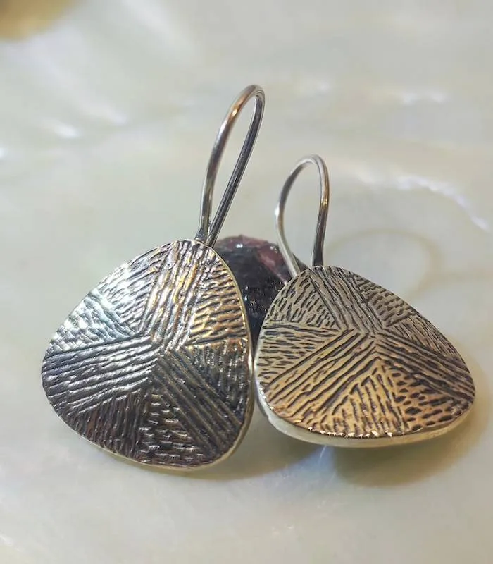 Boucles d'oreilles argent ethnique