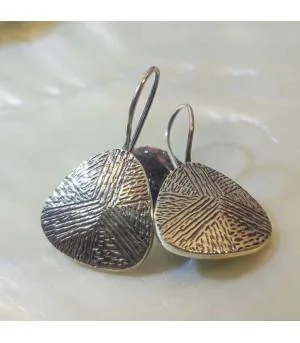 Boucles d'oreilles argent ethnique