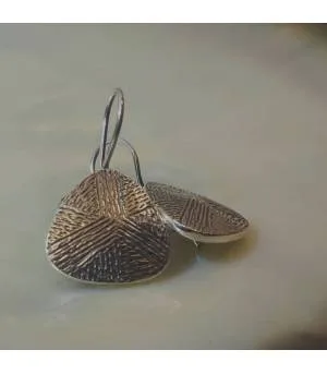 Boucles d'oreilles argent ethnique