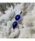 Pendentif artisanal ethnique argent et lapis lazuli