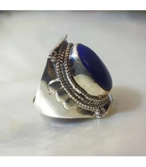 Bague Indrani – Argent 925 & Lapis-Lazuli