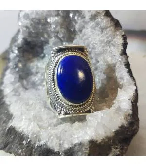 Bague Indrani – Argent 925 & Lapis-Lazuli