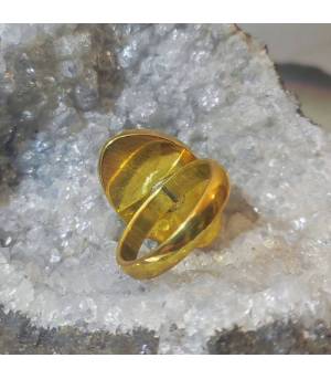 Bague ethnique laiton coquillage cauri