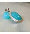 Pendentif indien argent pierre amazonite