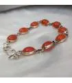 Bracelet argent bijou indien en cornaline