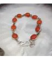 Bracelet argent bijou indien en cornaline