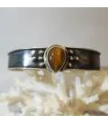Bracelet argent protection tribale oeil de tigre