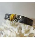 Bracelet argent protection tribale oeil de tigre