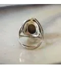 Bague argent ethno tribale pierre oeil de tigre
