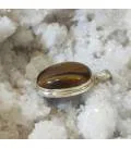 Pendentif artisanal en argent et oeil de Tigre